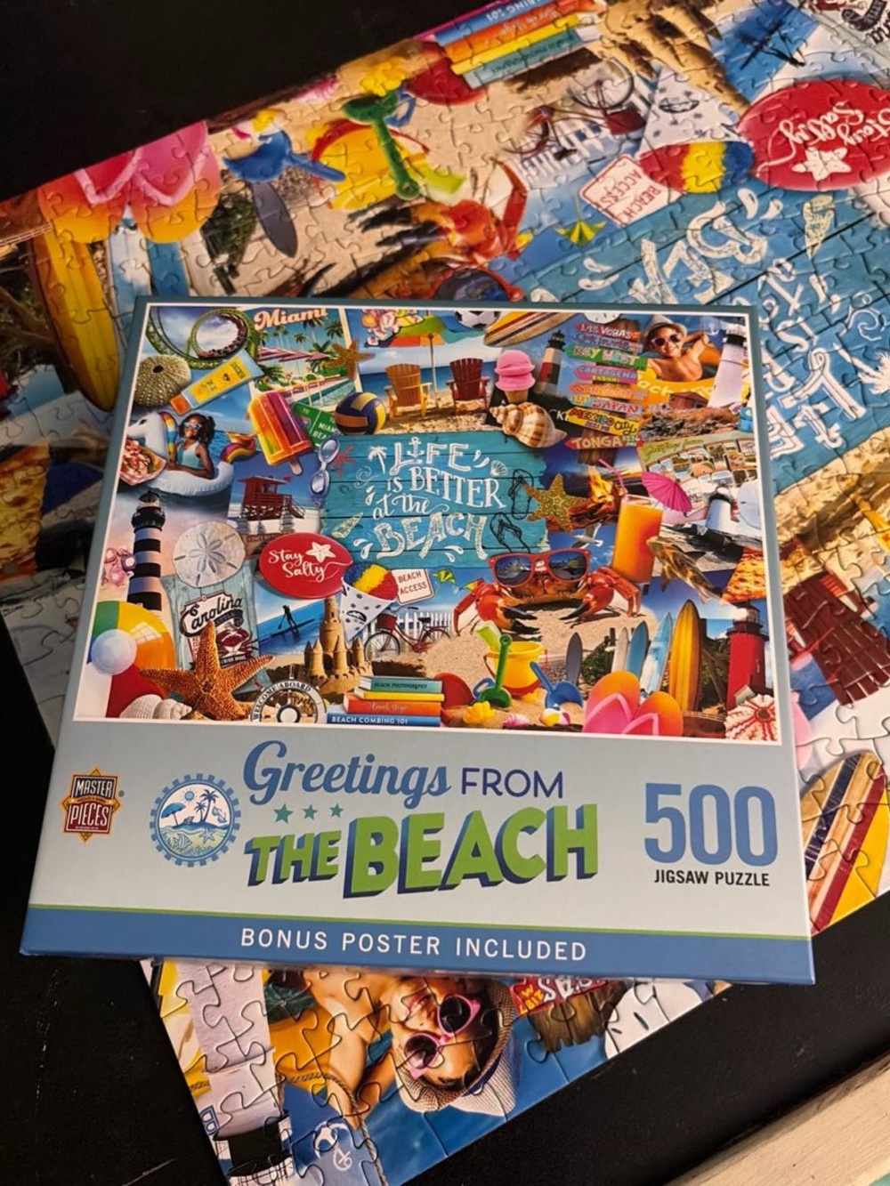 Greetings From The Beach 500-Piece Jigsaw Puzzle